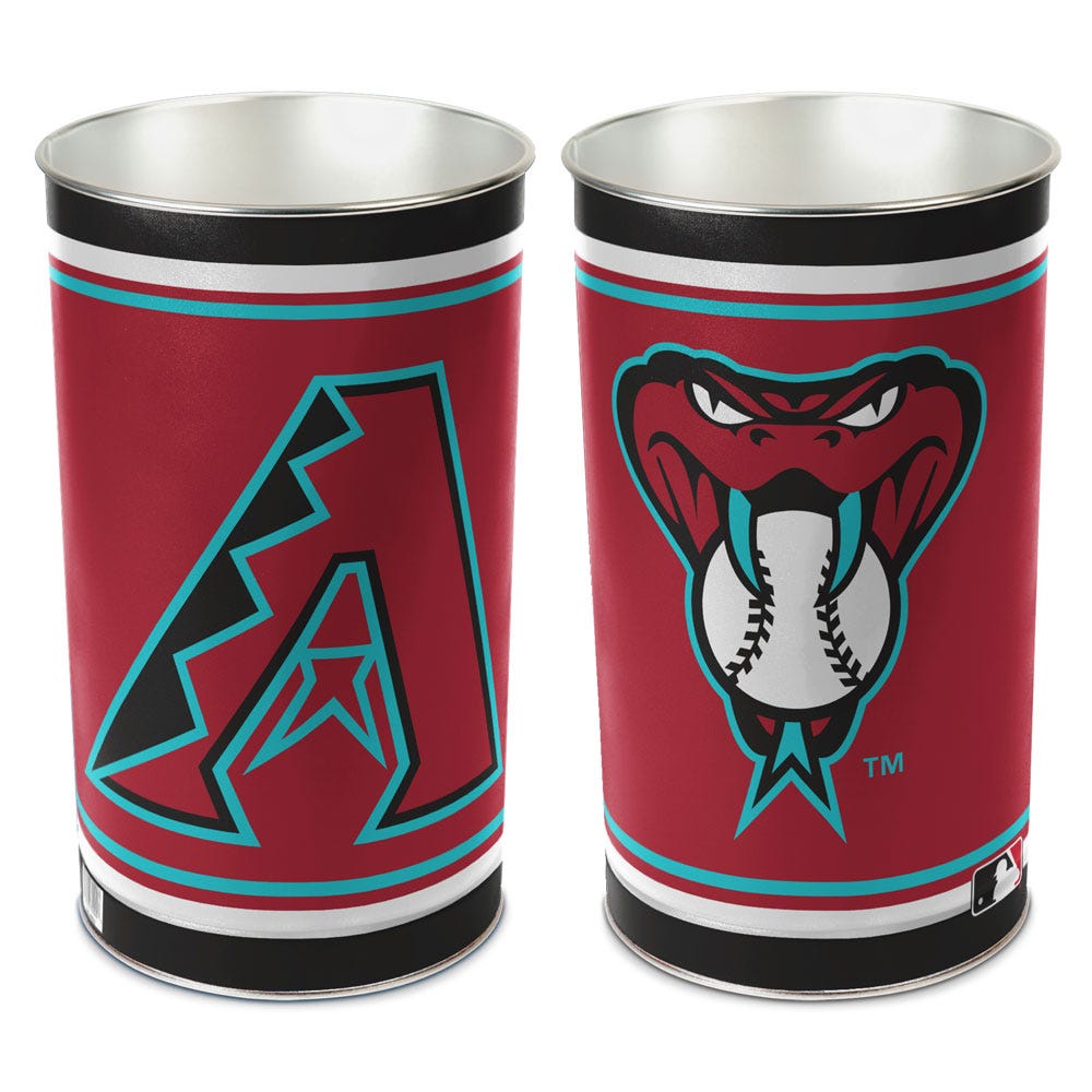 Arizona Diamondbacks Wastebasket 15 Inch - Periodic Restock
