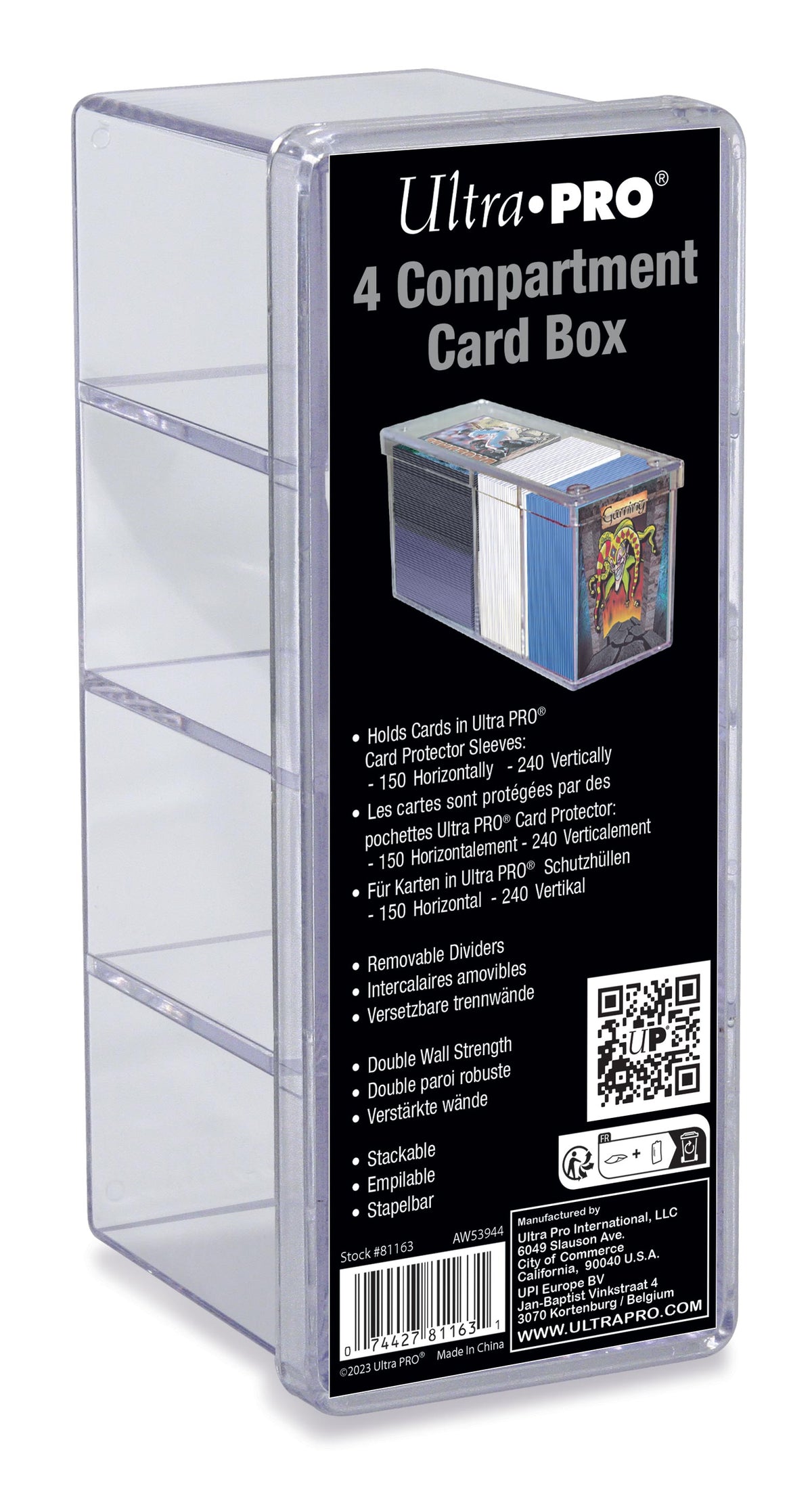 Clear 4 Piece Compartment Box - Special Order