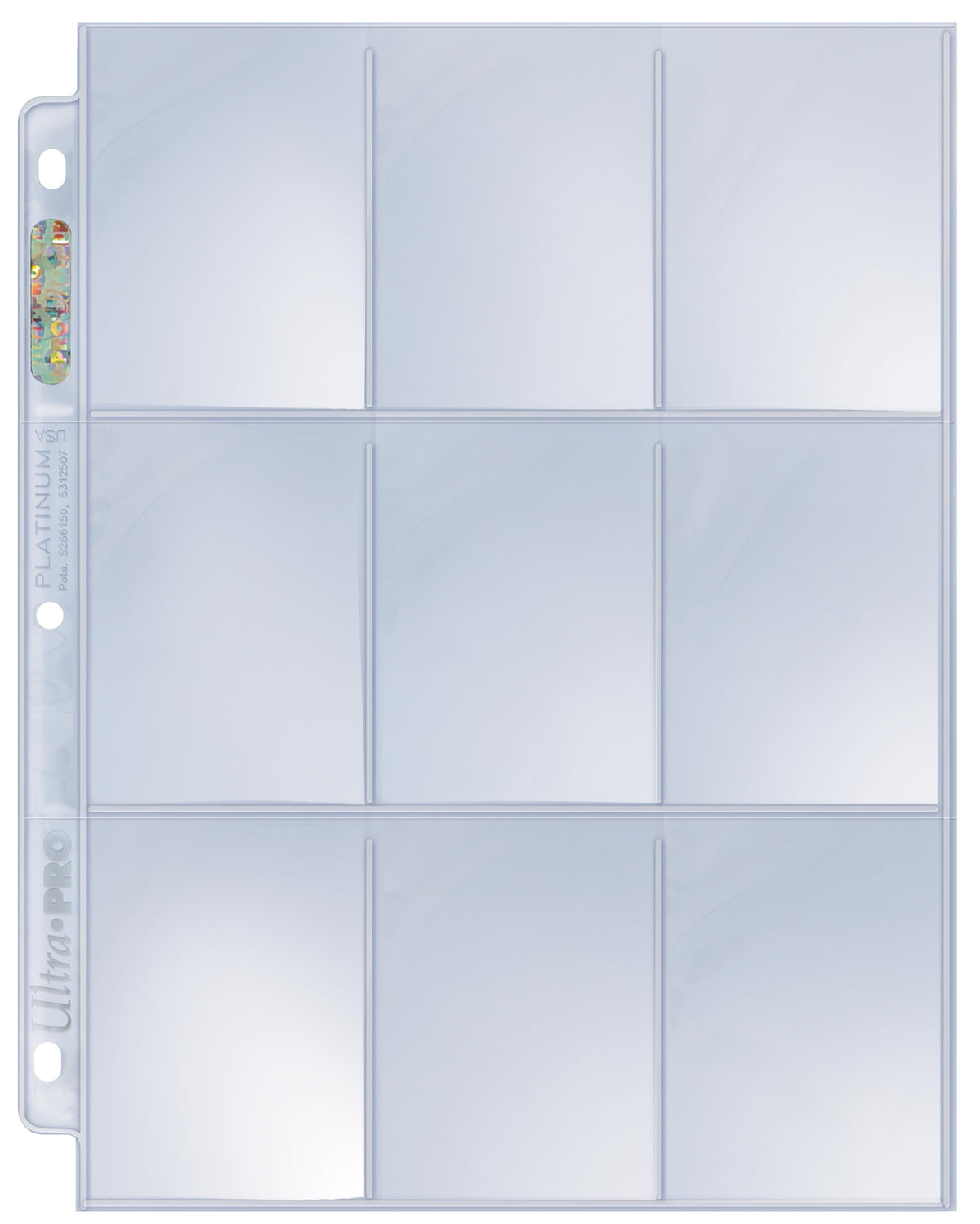 9-Pocket Platinum Page for Standard Size Cards (100ct)