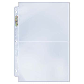 2-Pocket Platinum Page with 5x7 Pockets (100ct)