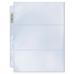 3-Pocket Platinum Page with 3-1/2x7-1/2 Pockets (100ct)