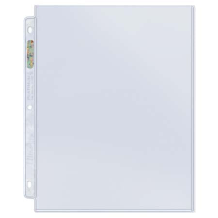 1-Pocket Platinum Page with 8-1/2x11 Pocket (100ct)