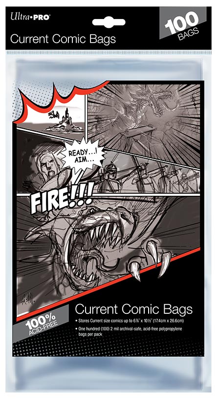Comic Bags - Current Size (100 per pack)