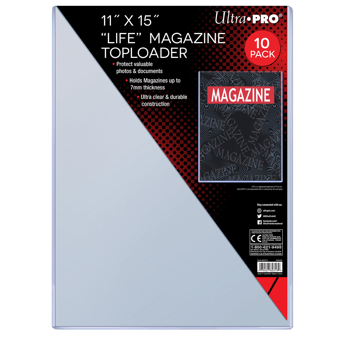 Toploader - 11x15 Life Magazine (10 per pack)