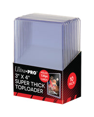 Toploader - 3x4 130PT Clear (10 per pack)