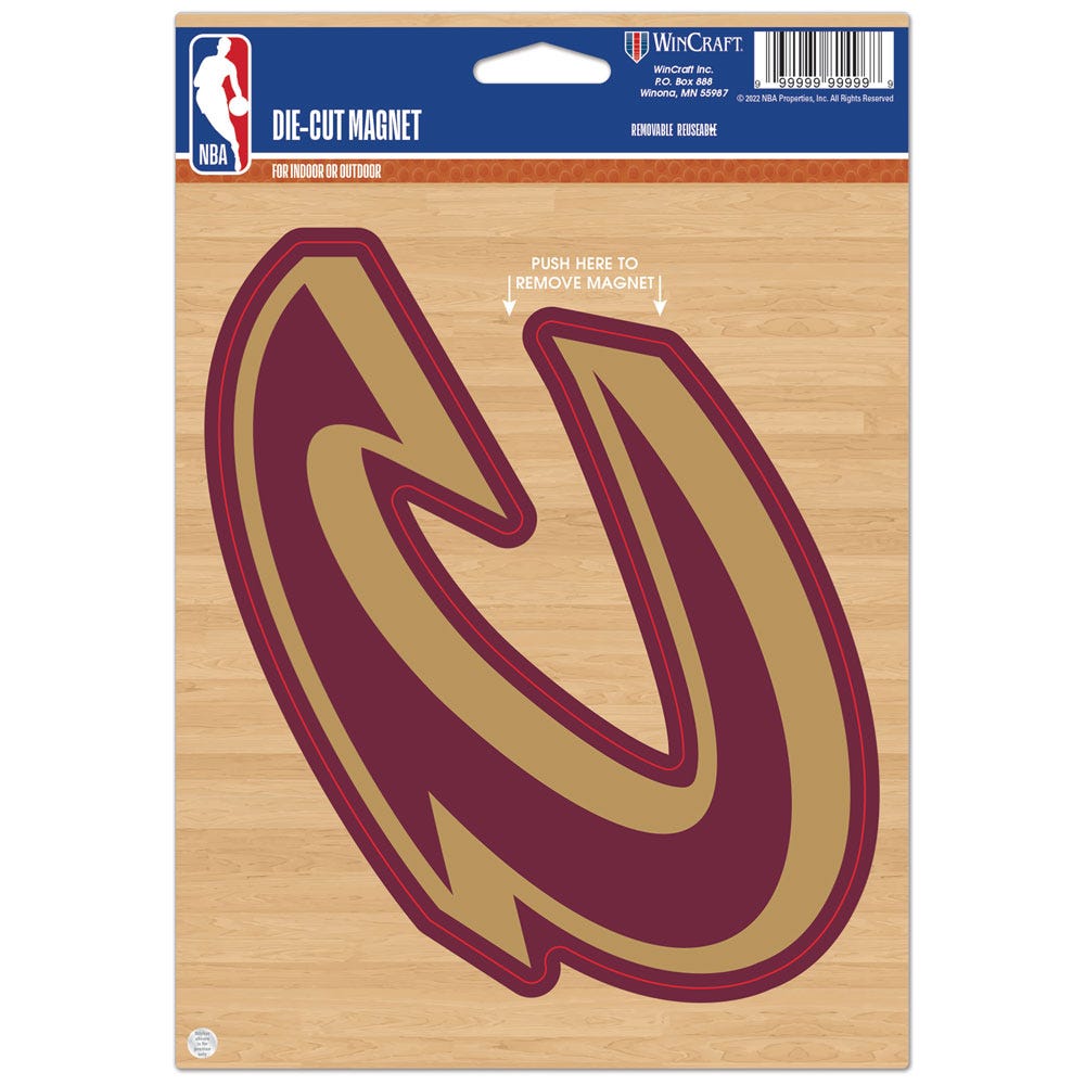 Cleveland Cavaliers Magnet 6.25x9 Die Cut - Special Order