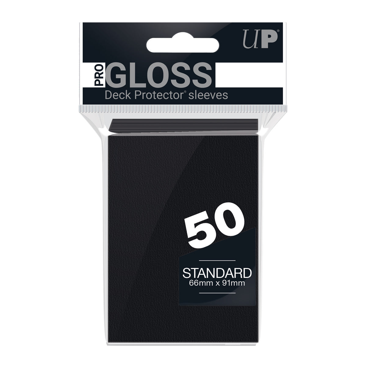 Deck Protectors - Pro Gloss - Black (One Pack of 50)