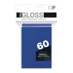 Deck Protector Sleeves - PRO-Gloss - Small Size - Blue (One Pack of 60)