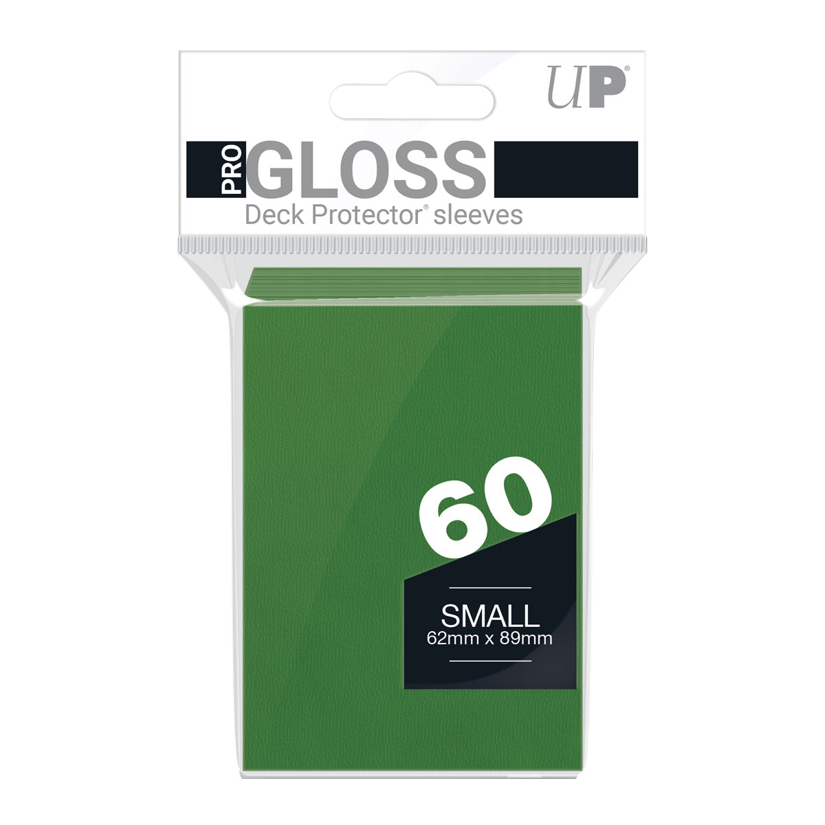 Deck Protector Sleeves - PRO-Gloss - Small Size - Green (One Pack of 60)
