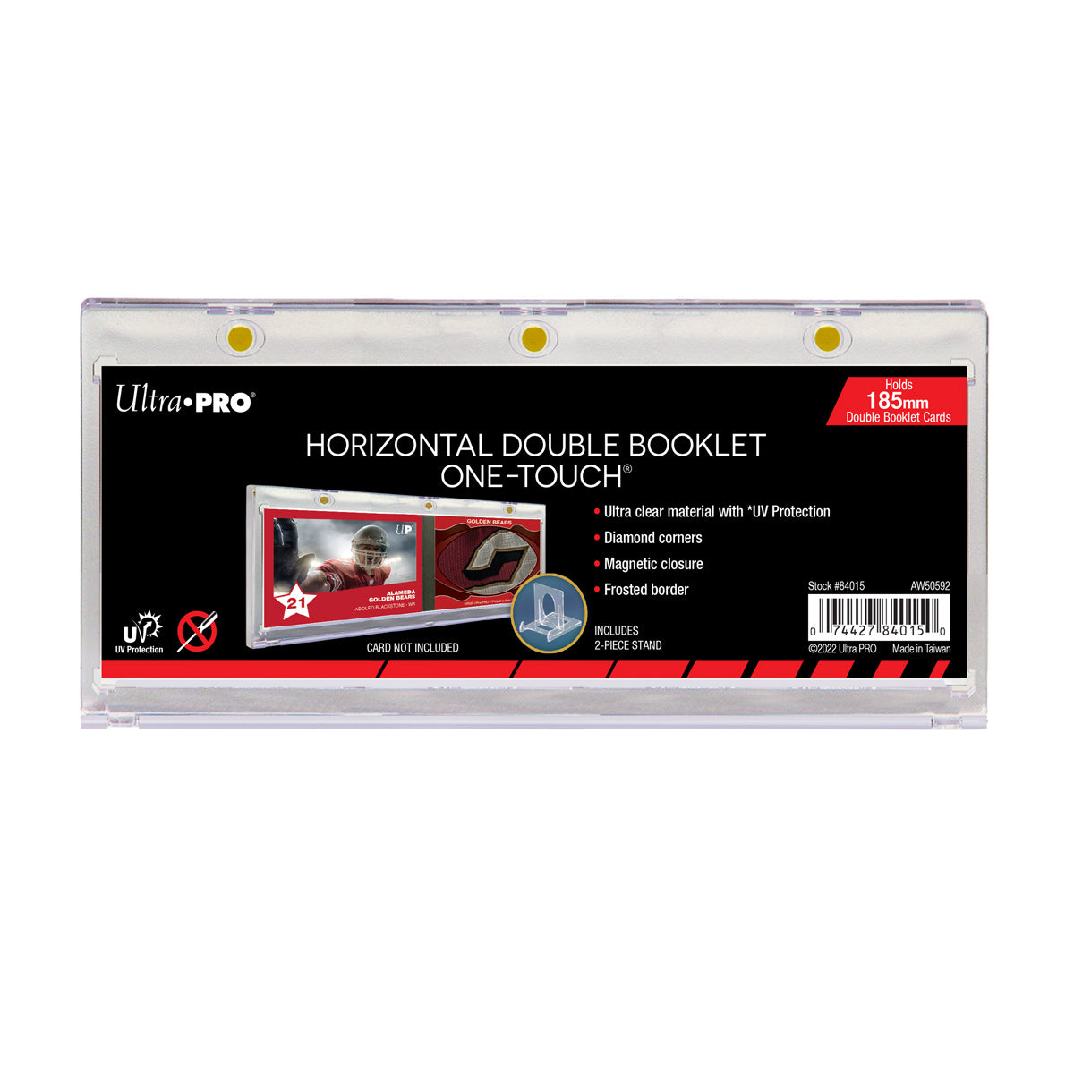 One Touch UV Card Holder - Horizontal Booklet 185mm