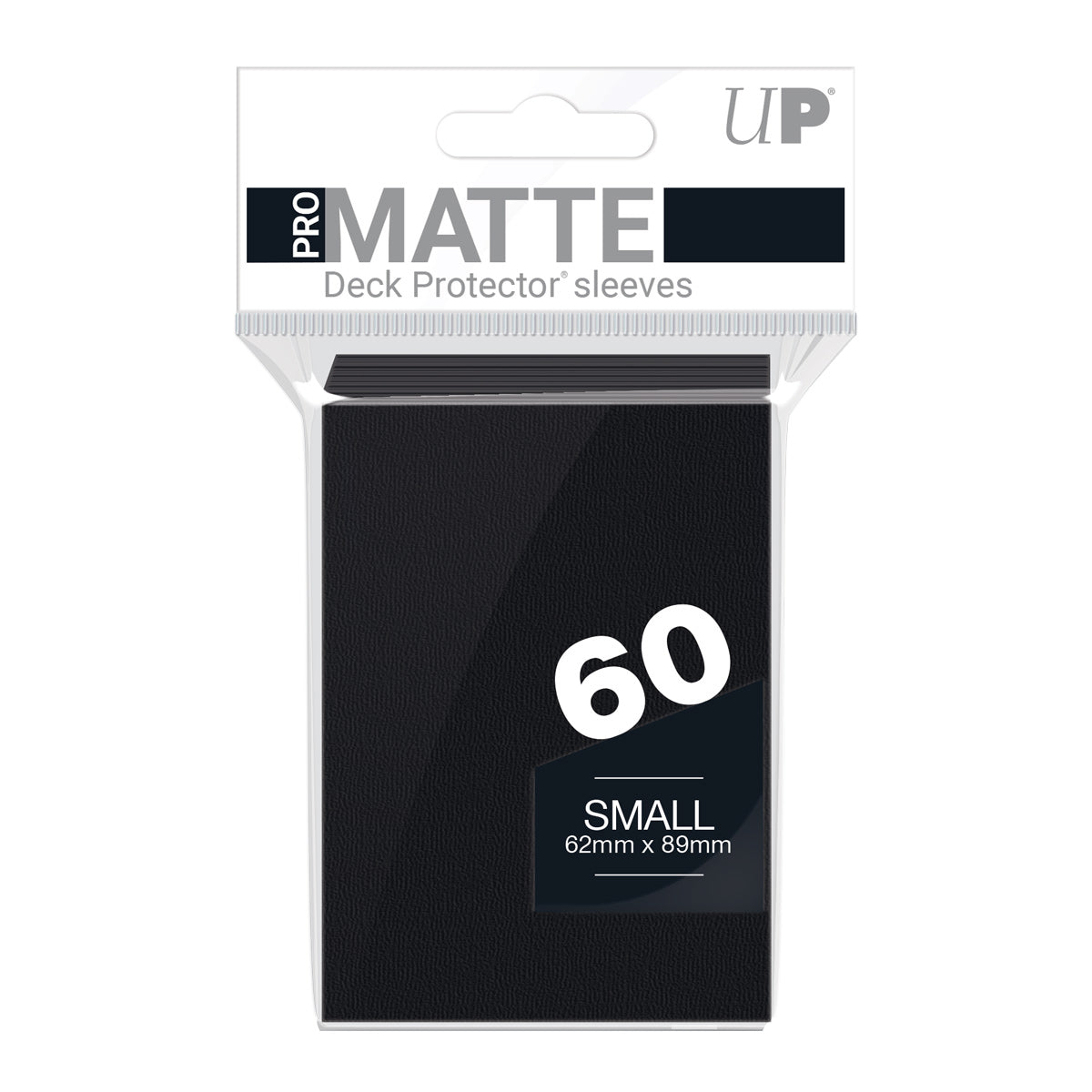 Deck Protector Sleeves - Pro-Matte - Small Size - Black (One Pack of 60)