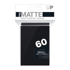 Deck Protector Sleeves - Pro-Matte - Small Size - Black (One Pack of 60)
