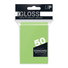 Deck Protector Sleeves - PRO-Gloss - Standard - Lime Green (One Pack of 50)