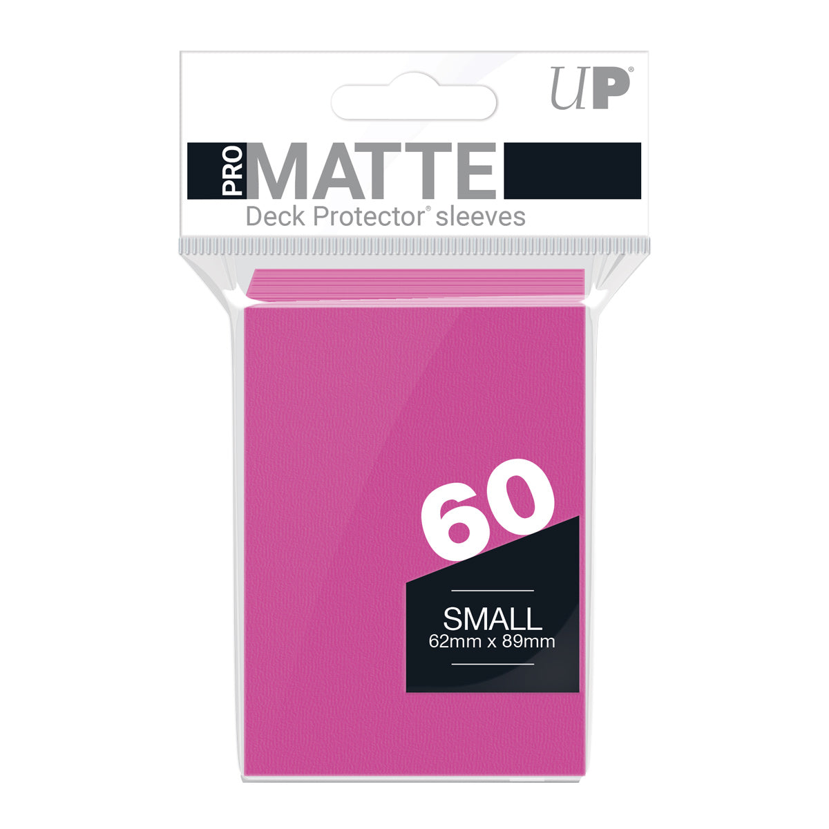 Deck Protector Sleeves - PRO-Matte - Small - Bright Pink (One Pack of 60)