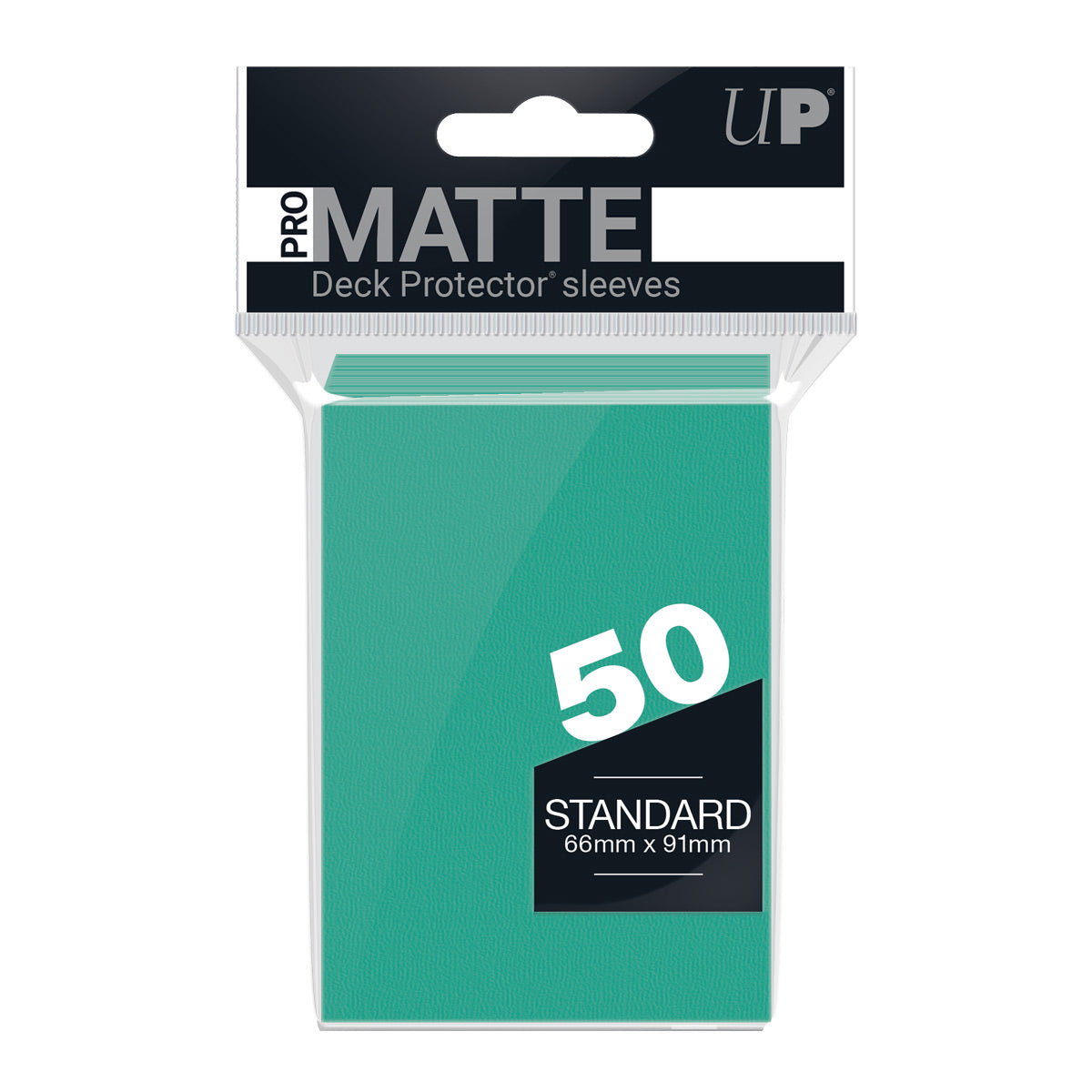 Deck Protector Sleeves - PRO-Matte - Standard - Aqua (One Pack of 50)