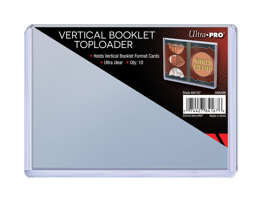 Toploader Booklet - Vertical - (10 per pack)