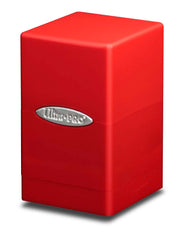 Satin Tower Deck Box - Apple Red