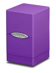 Satin Tower Deck Box - Royal Purple