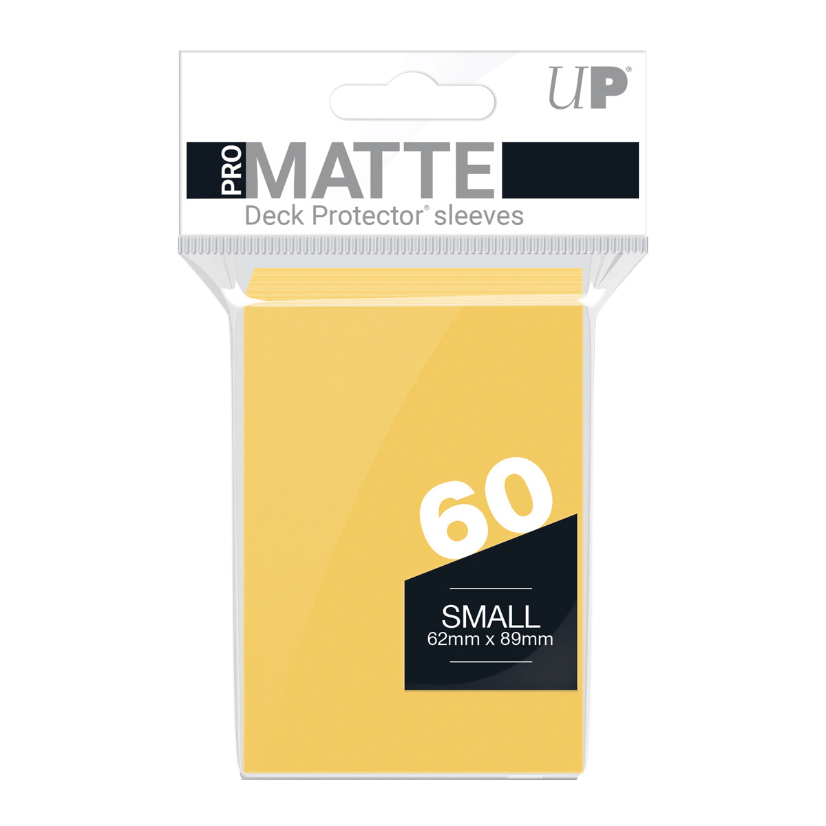 Deck Protectors - Pro Matte - Small Size - Yellow (One Pack of 60)