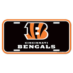Cincinnati Bengals License Plate Plastic