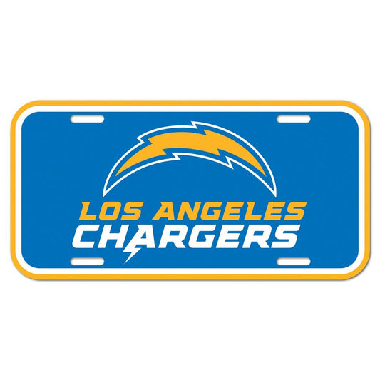 Los Angeles Chargers License Plate Plastic