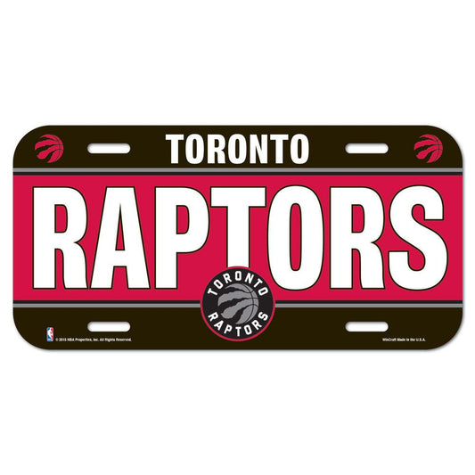 Toronto Raptors License Plate Plastic - Special Order