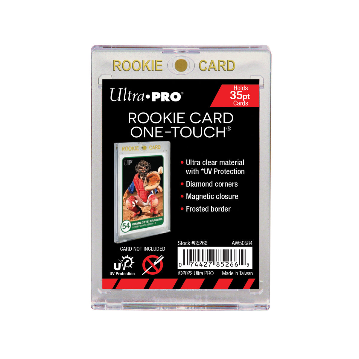 One Touch UV Rookie Card Holder With Magnet Closure - 35pt