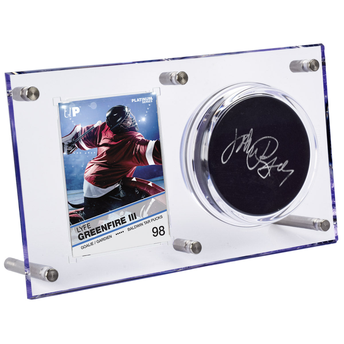 Clear Puck & Card Flip Display 35pt - Special Order
