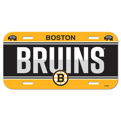 Boston Bruins License Plate Plastic
