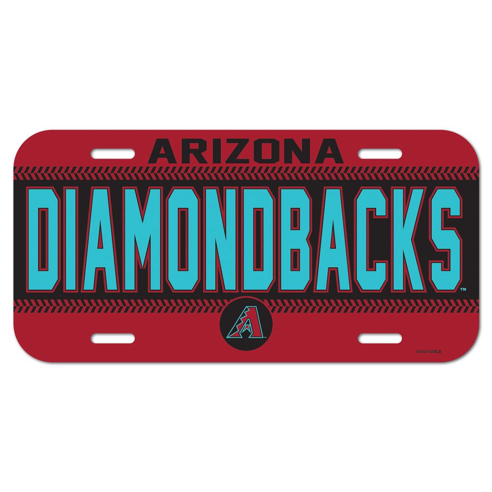 Arizona Diamondbacks License Plate Plastic