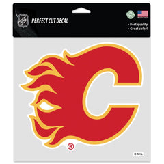 Calgary Flames Decal 8x8 Perfect Cut Color - Special Order