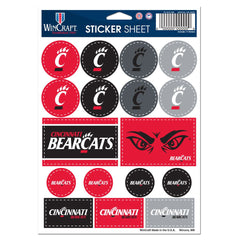 Cincinnati Bearcats Decal Sheet 5x7 Vinyl Special Order