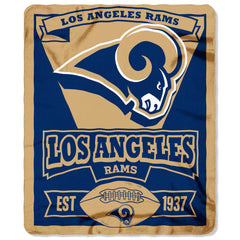 Los Angeles Rams Blanket 50x60 Fleece Marque Design