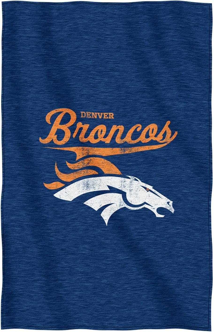 Denver Broncos Blanket 54x84 Sweatshirt Script Design
