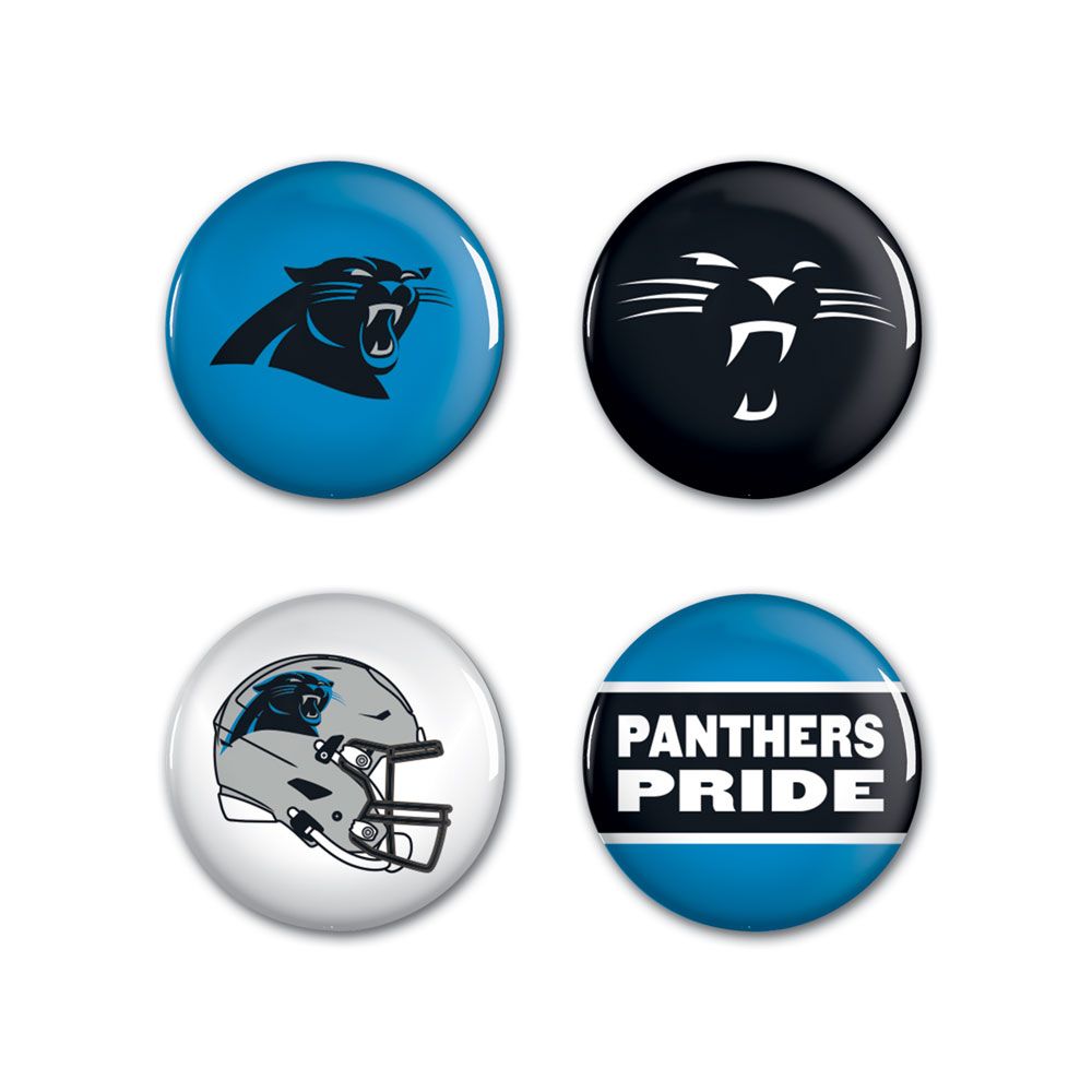 Carolina Panthers Buttons 4 Pack - Special Order