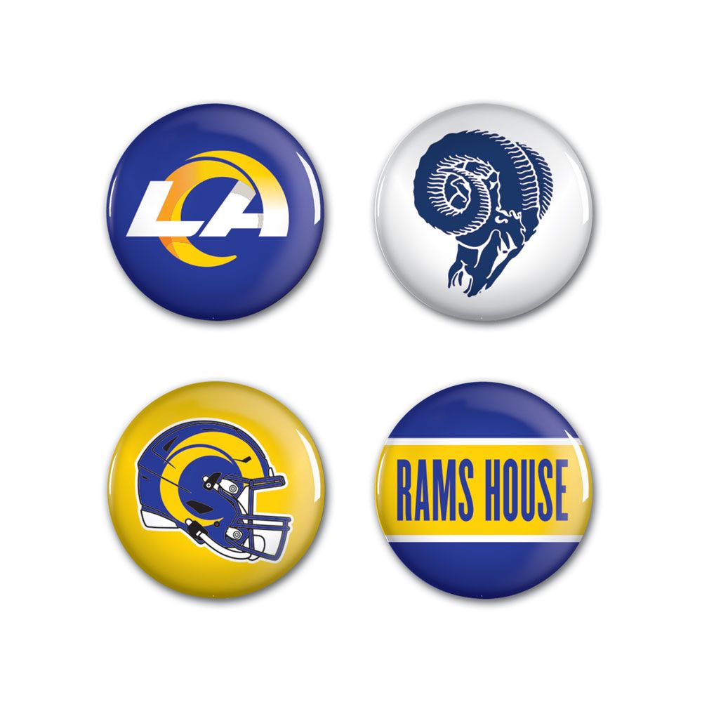 Los Angeles Rams Buttons 4 Pack - Special Order