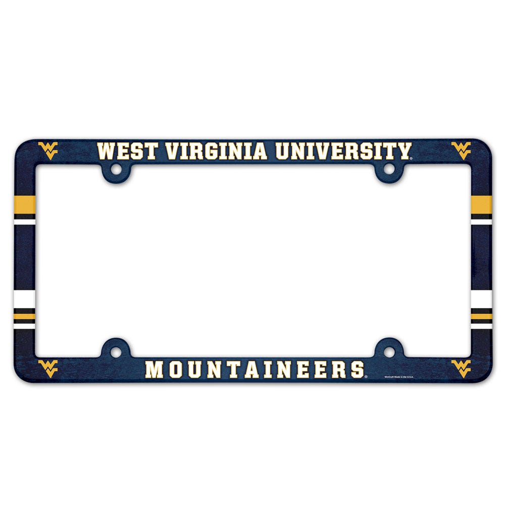 West Virginia Mountaineers License Plate Frame - Full Color