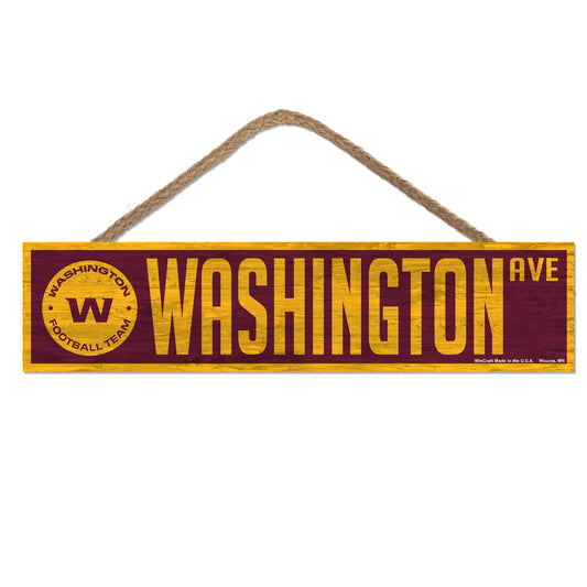 Washington Football Team Sign 4x17 Wood Avenue Design