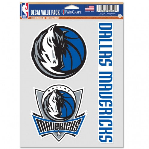 Dallas Mavericks�� Decal Multi Use Fan 3 Pack - Special Order