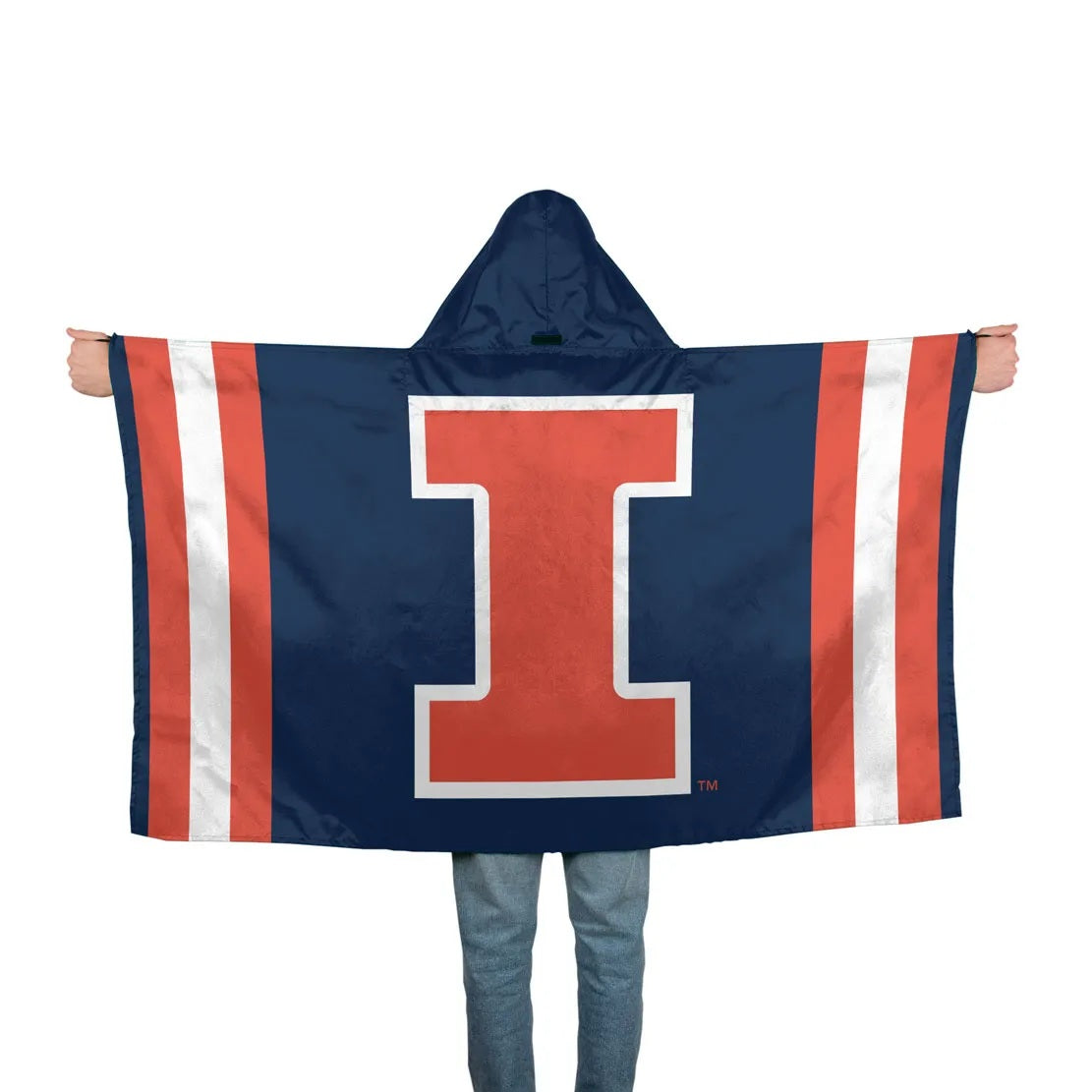 Illinois Fighting Illini Hoodie Flag