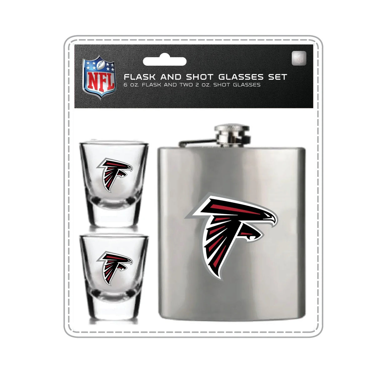 Atlanta Falcons Flask and Shot Glass Set
