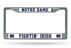 Notre Dame Fighting Irish License Plate Frame Chrome