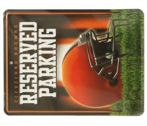 Cleveland Browns Sign Metal Parking Logo