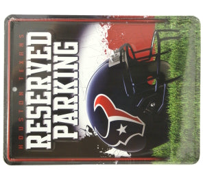 Houston Texans Sign Metal Parking Logo