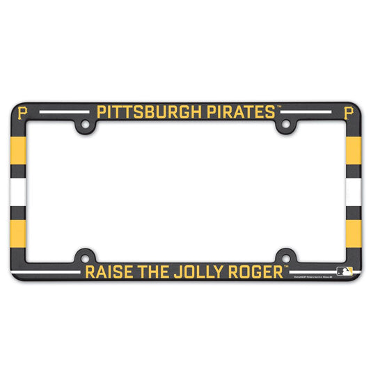 Pittsburgh Pirates License Plate Frame Plastic Full Color Style - Special Order