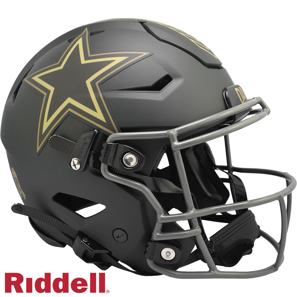 Dallas Cowboys Helmet Riddell Authentic Full Size SpeedFlex Style Salute To Service 2025