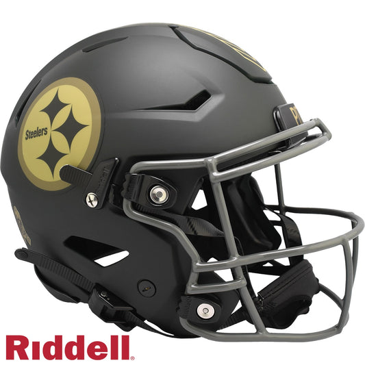 Pittsburgh Steelers Helmet Riddell Authentic Full Size SpeedFlex Style Salute To Service 2025