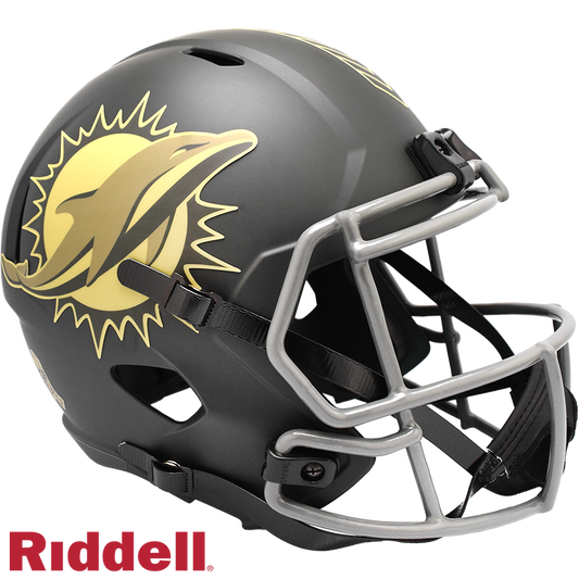 Miami Dolphins Helmet Riddell Replica Full Size Speed Style Salute To Service 2025