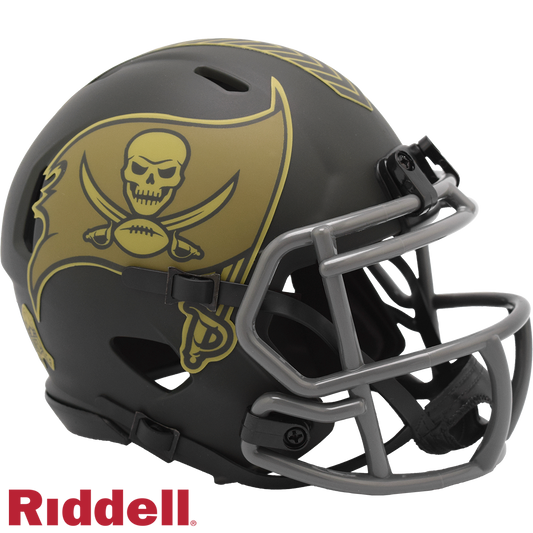 Tampa Bay Buccaneers Helmet Riddell Replica Mini Speed Style Salute To Service 2025