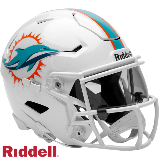 Miami Dolphins Helmet Riddell Replica Mid-Size MIDI SpeedFlex Style